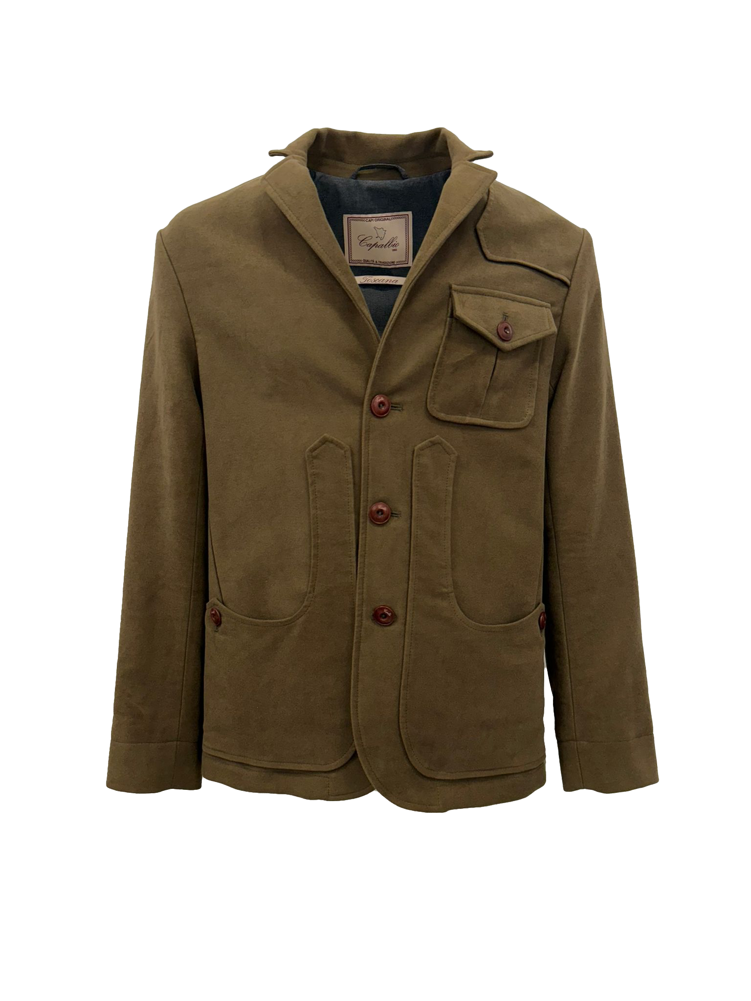 Iconic jacket in moleskin cotton