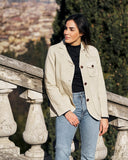 Giacca iconica donna in misto lino