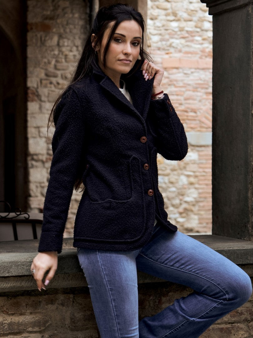 Giacca iconica donna in lana di Casentino