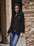 Giacca iconica donna in velluto 500 righe