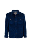500-line velvet overshirt