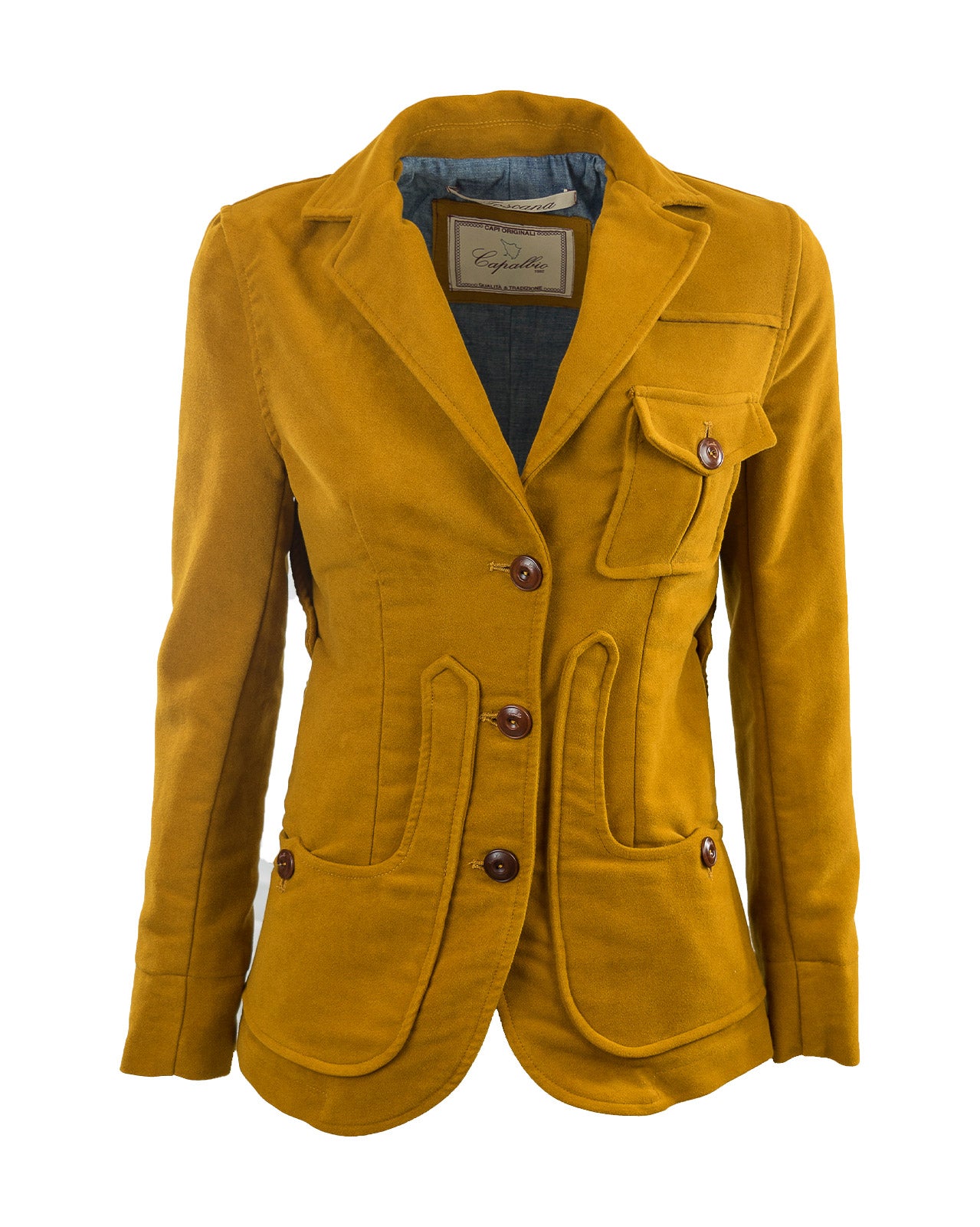 Giacca iconica donna in cotone fustagno