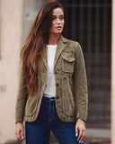 Giacca iconica donna in velluto 500 righe