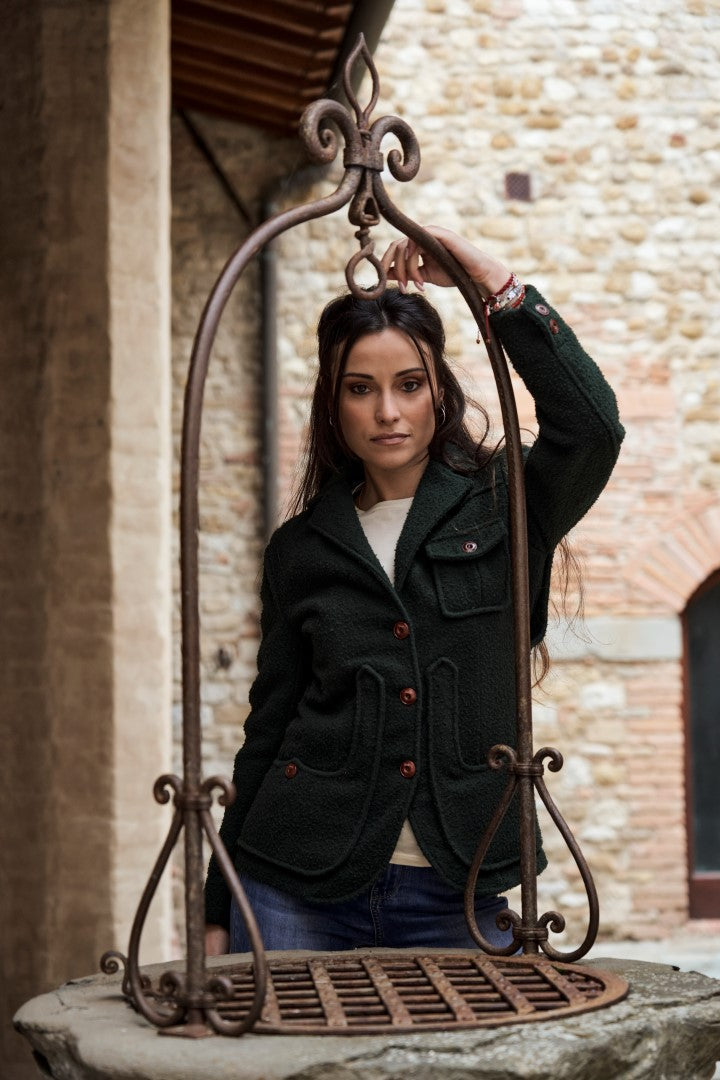 Giacca iconica donna in lana di Casentino