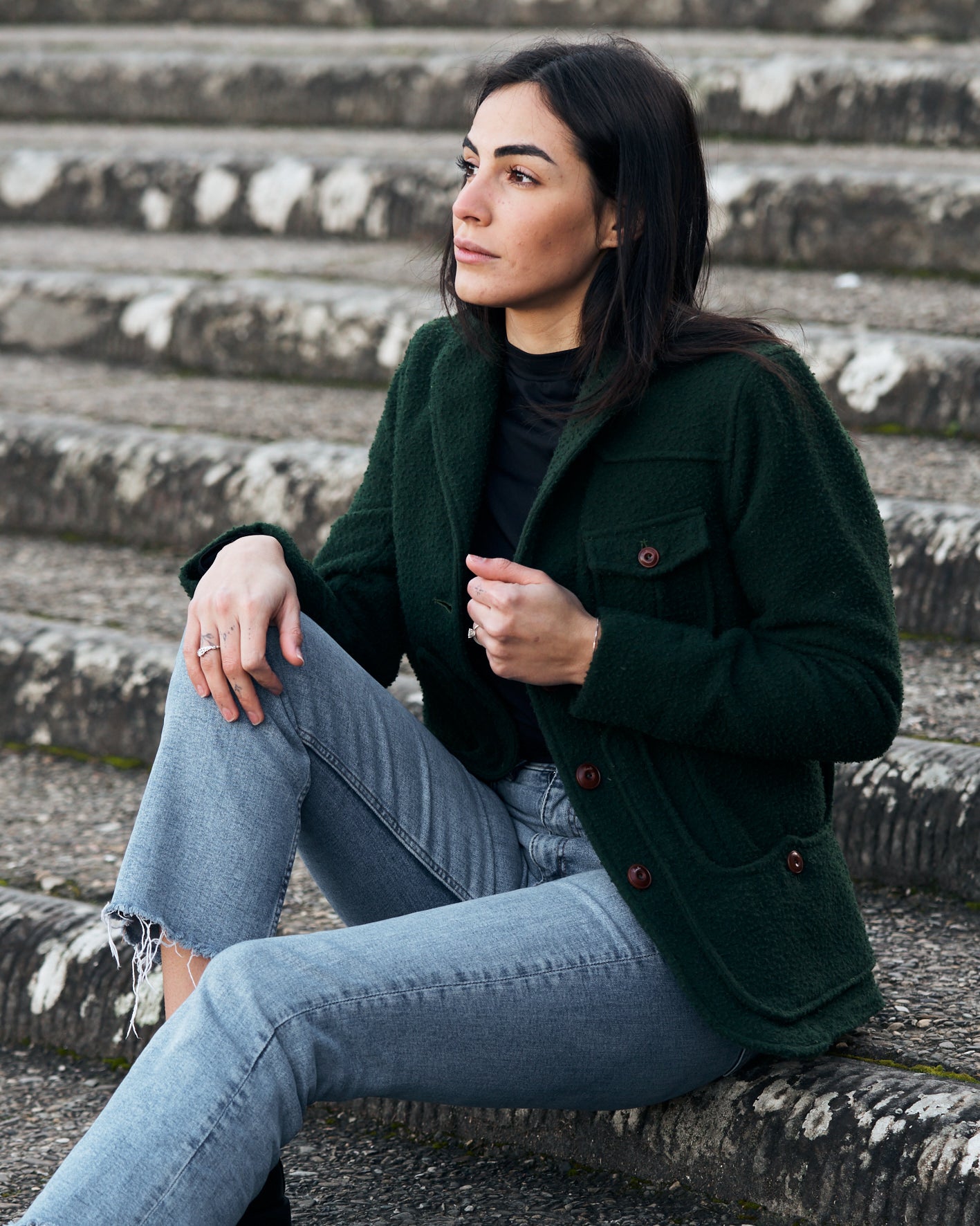 Giacca iconica donna in lana di Casentino