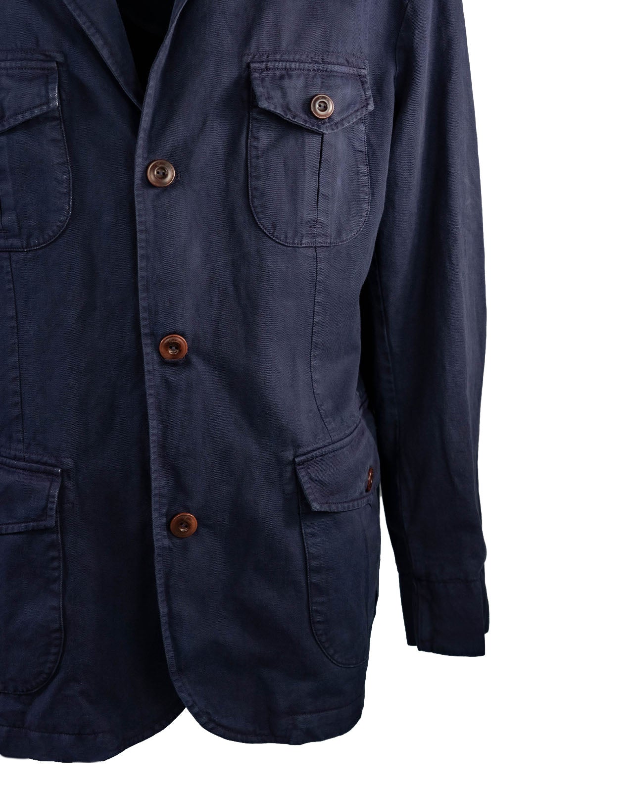 FOUR POCKET JACKET IN COTTON LINEN