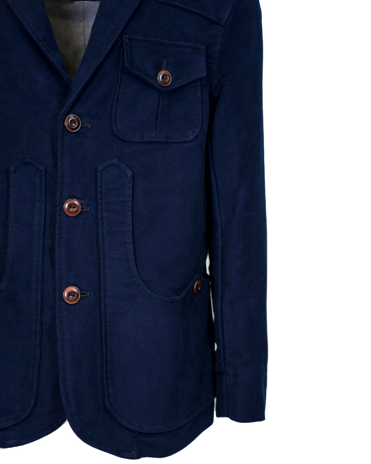 Iconic jacket in moleskin cotton