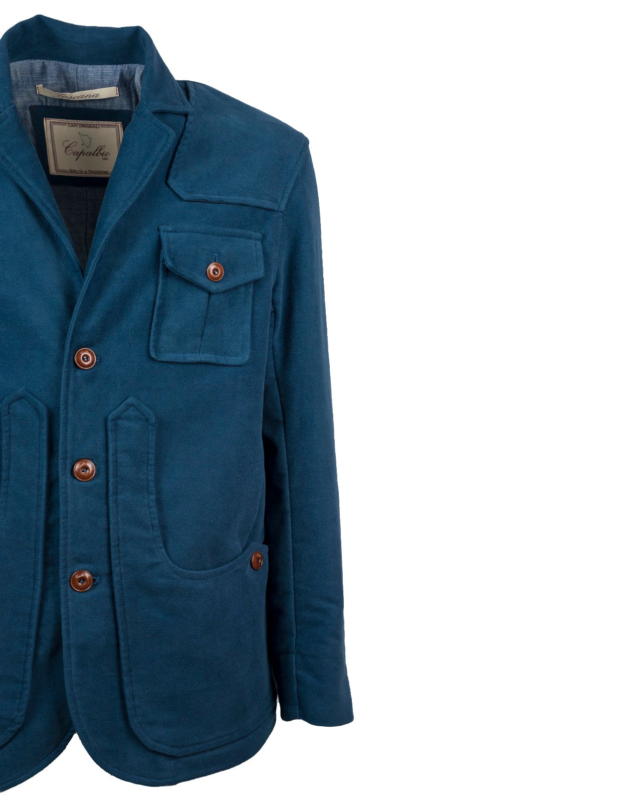 Iconic jacket in moleskin cotton