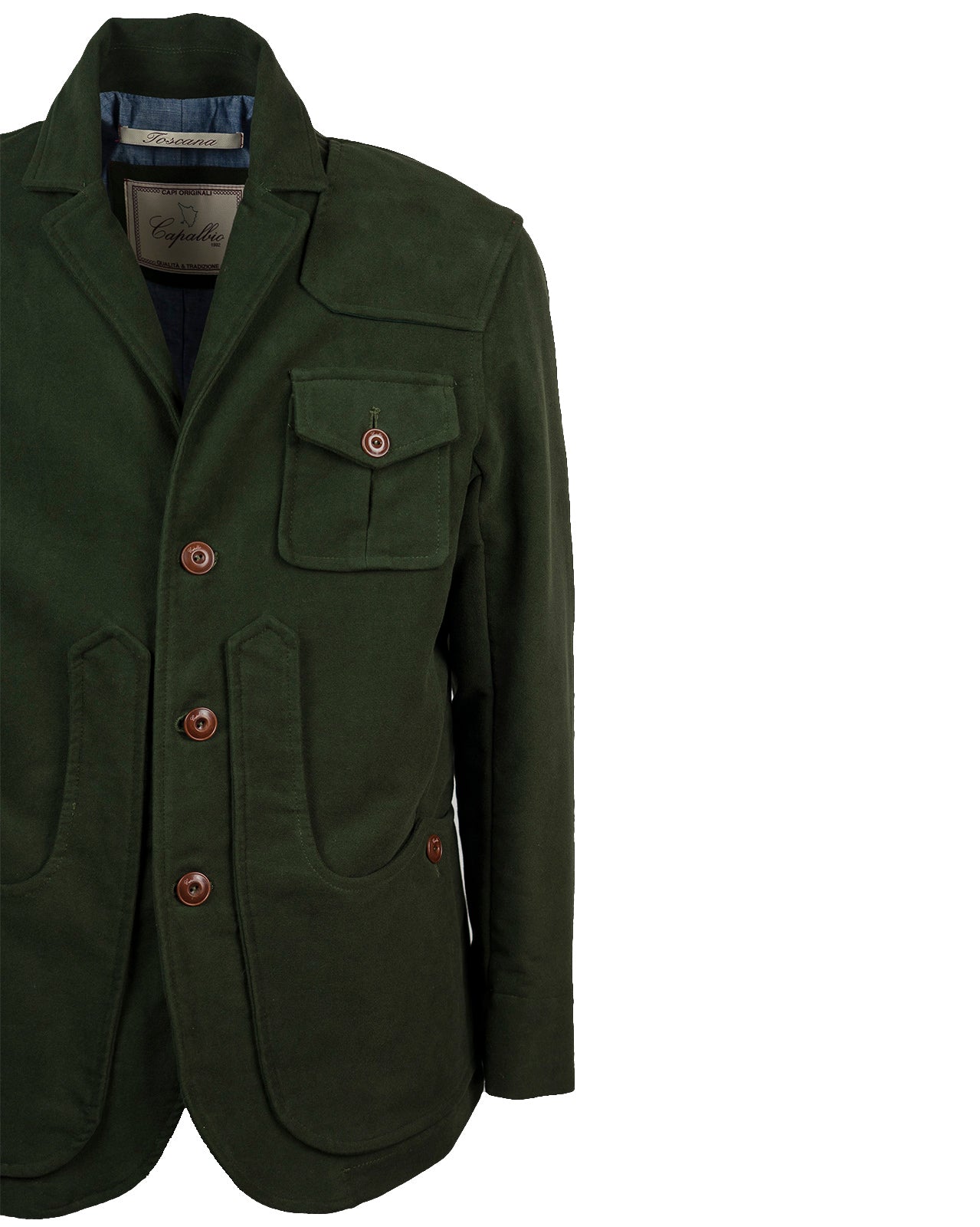 Iconic jacket in moleskin cotton