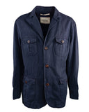 FOUR POCKET JACKET IN COTTON LINEN