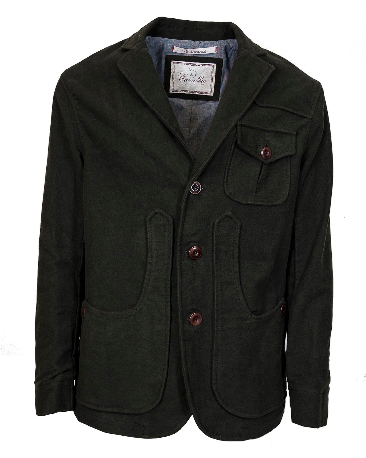 Iconic jacket in moleskin cotton