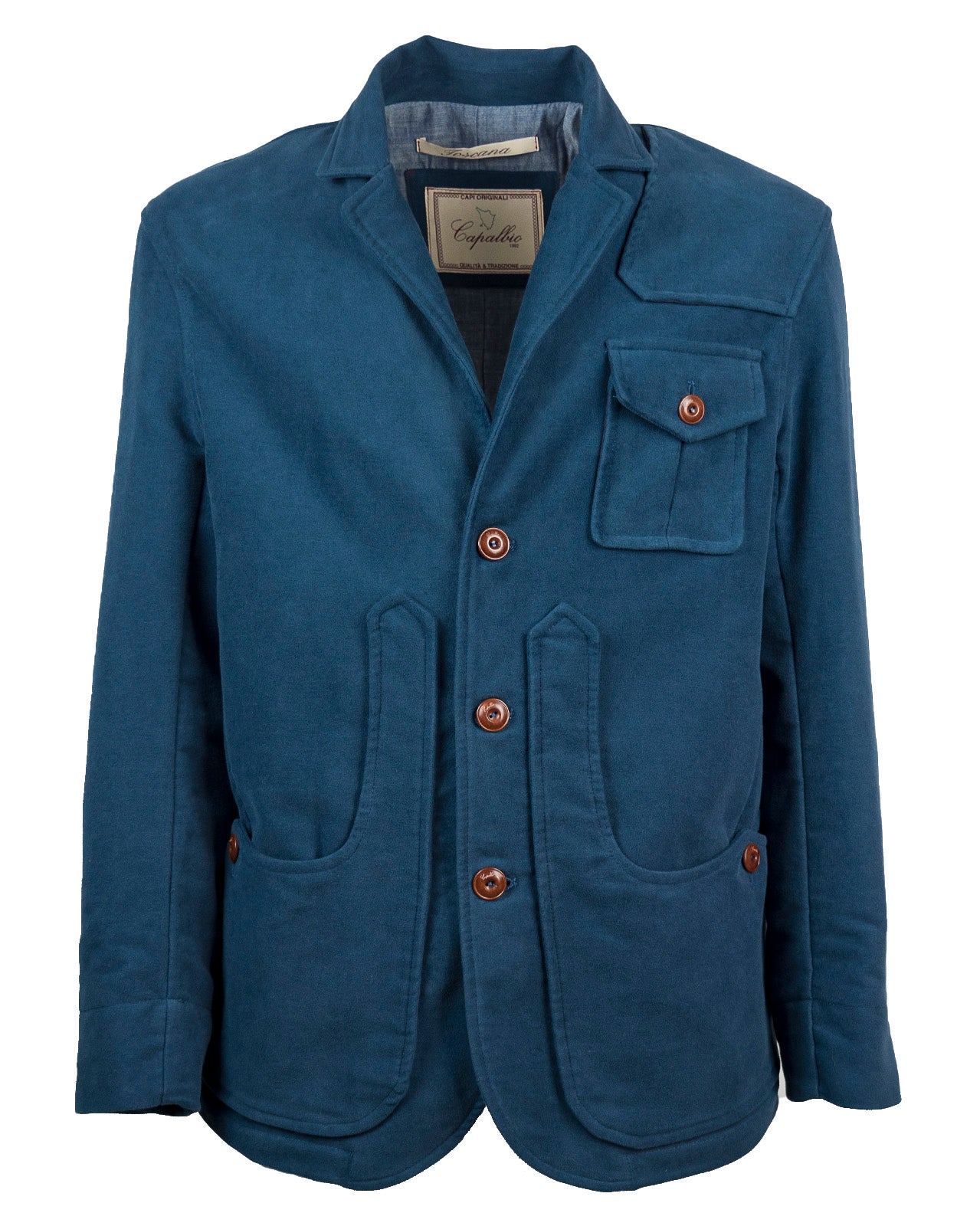 Iconic jacket in moleskin cotton