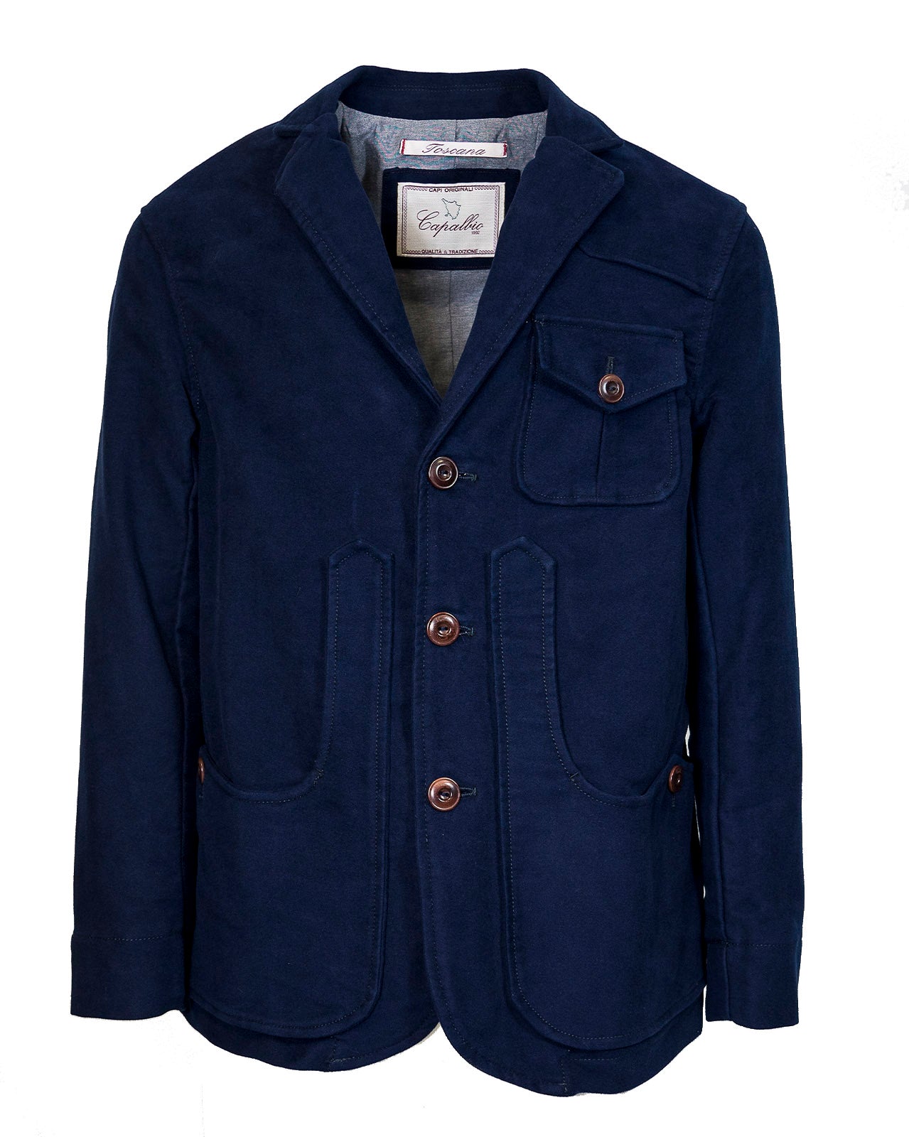 Iconic jacket in moleskin cotton