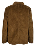 500-line velvet overshirt