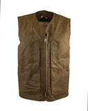 Gilet iconico in cotone Waxed