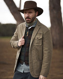 Iconic jacket in moleskin cotton