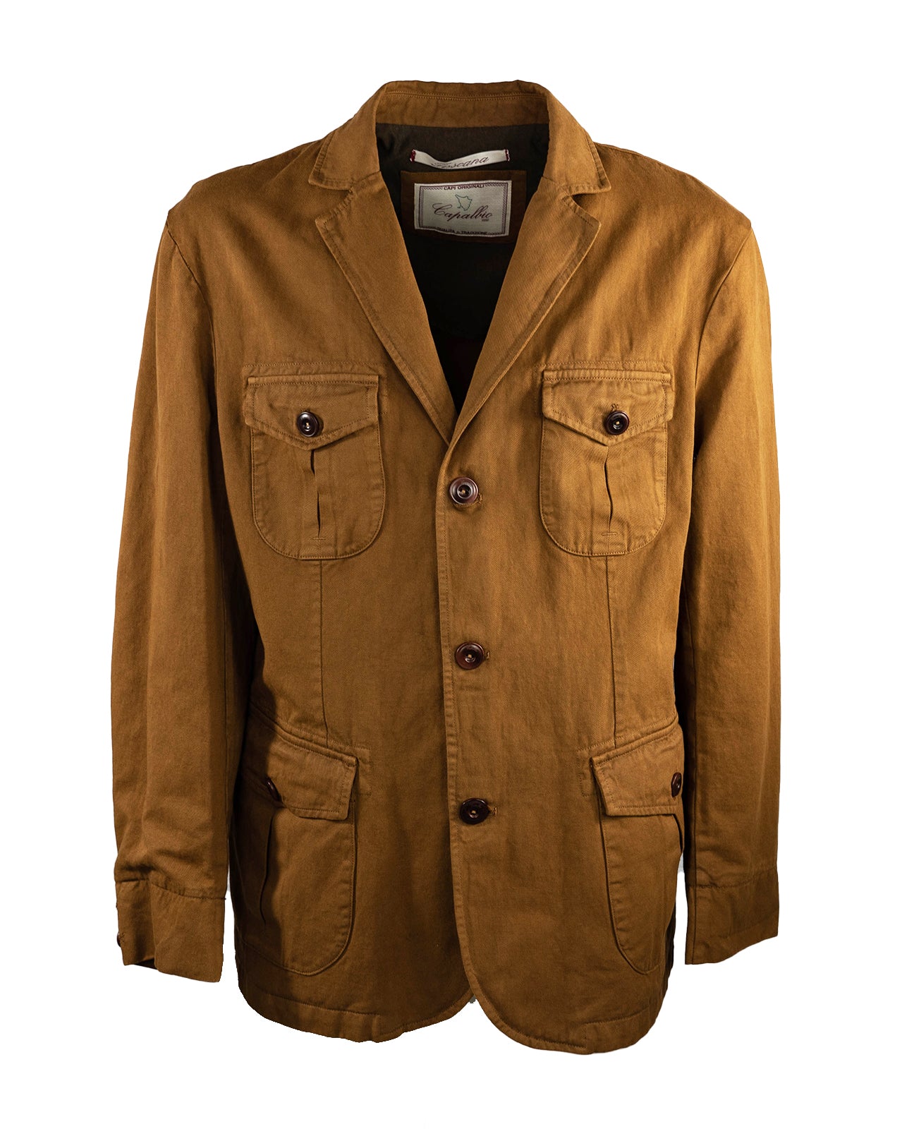 FOUR POCKET JACKET IN COTTON LINEN