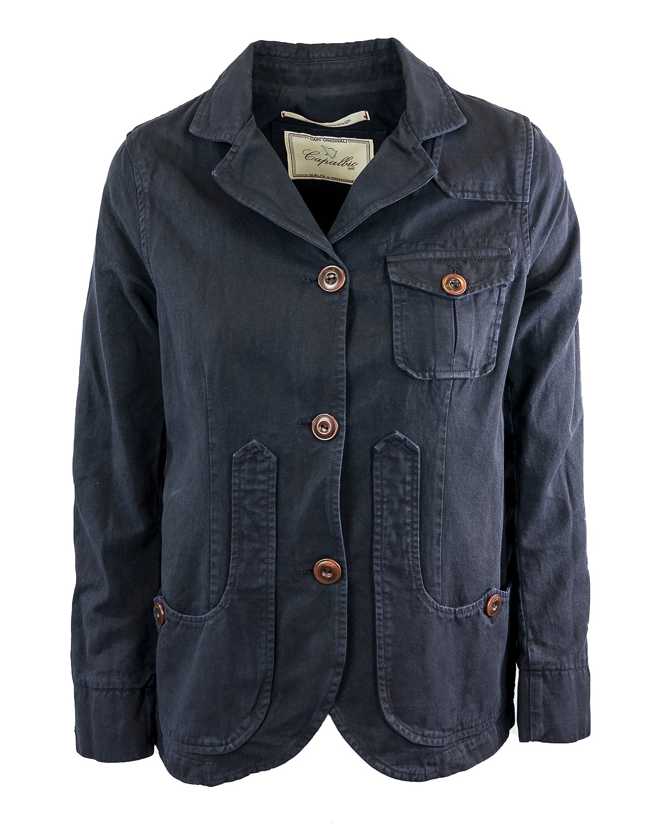 Giacca iconica donna in misto lino