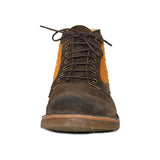 Ankle boot in ancient Casentino leather and wool