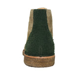 Stivaletto in pelle e lana antica di Casentino - Green