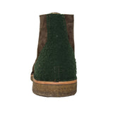 Stivaletto in pelle e lana antica di Casentino - Green
