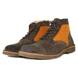 Ankle boot in ancient Casentino leather and wool