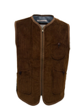 Zip vest in 500 lines velvet