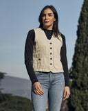 Gilet iconico donna in misto lino taglie 38-40