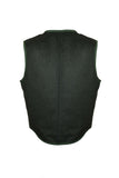 Zip check wool vest