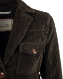 Iconic rocker velvet jacket - Blue