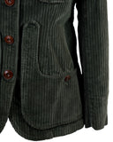 Iconic rocker velvet jacket - Blue