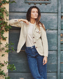 Iconic rocker velvet jacket - Blue