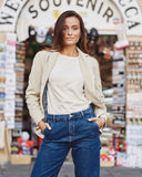 Iconic rocker velvet jacket - Blue