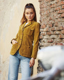 Iconic rocker velvet jacket - Blue
