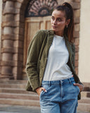 Iconic rocker velvet jacket - Blue