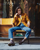 Iconic moleskin cotton jacket - Blue