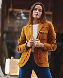 Iconic moleskin cotton jacket - Blue