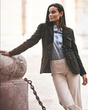 Iconic moleskin cotton jacket - Blue