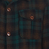 Check wool overshirt