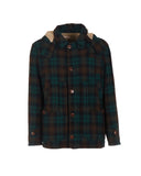 Check wool blouson