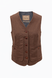 Gilet iconico donna lino 2026