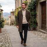 Cappotto monopetto in fustagno collezione 2026