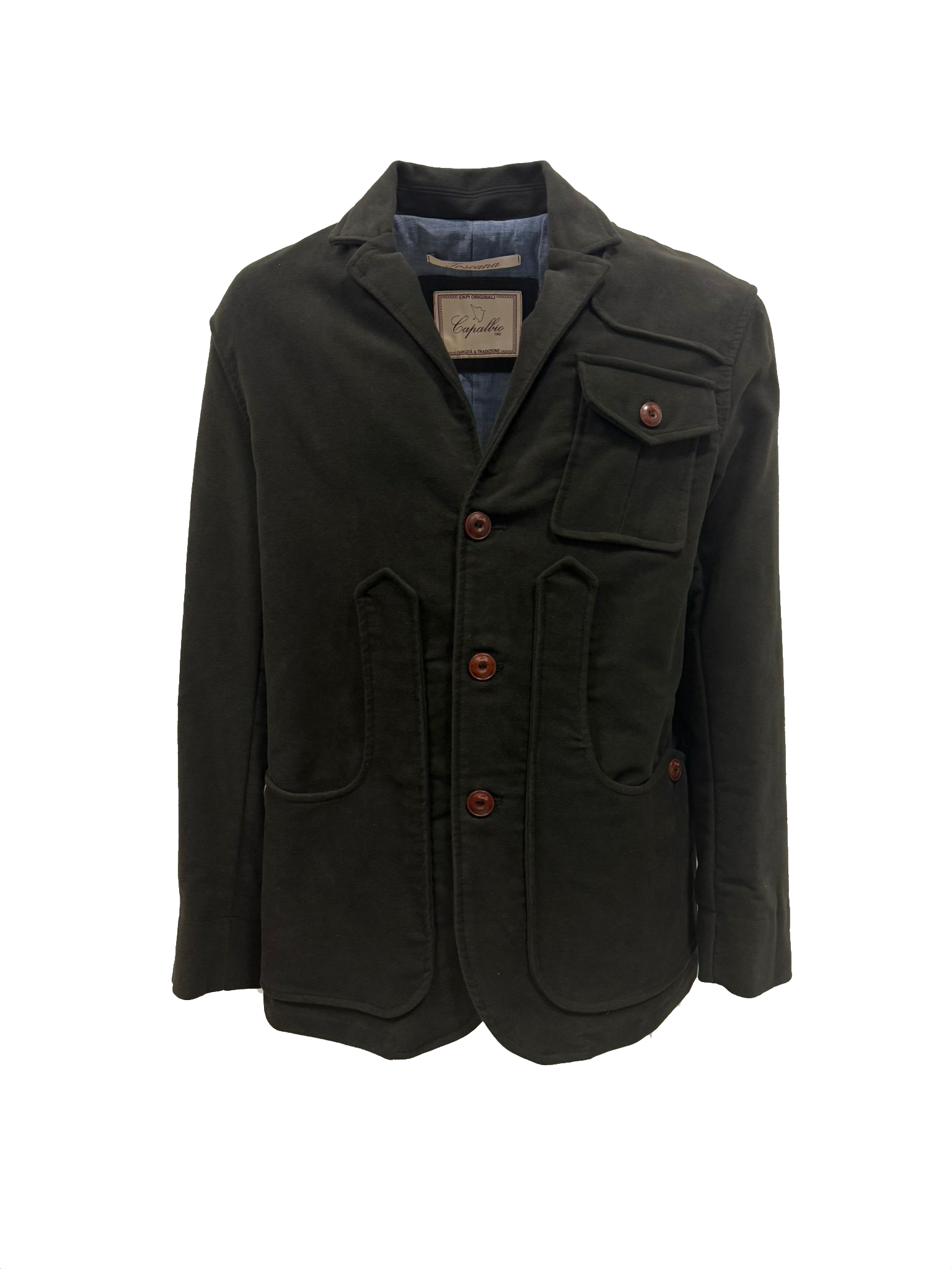 Iconic jacket in moleskin cotton