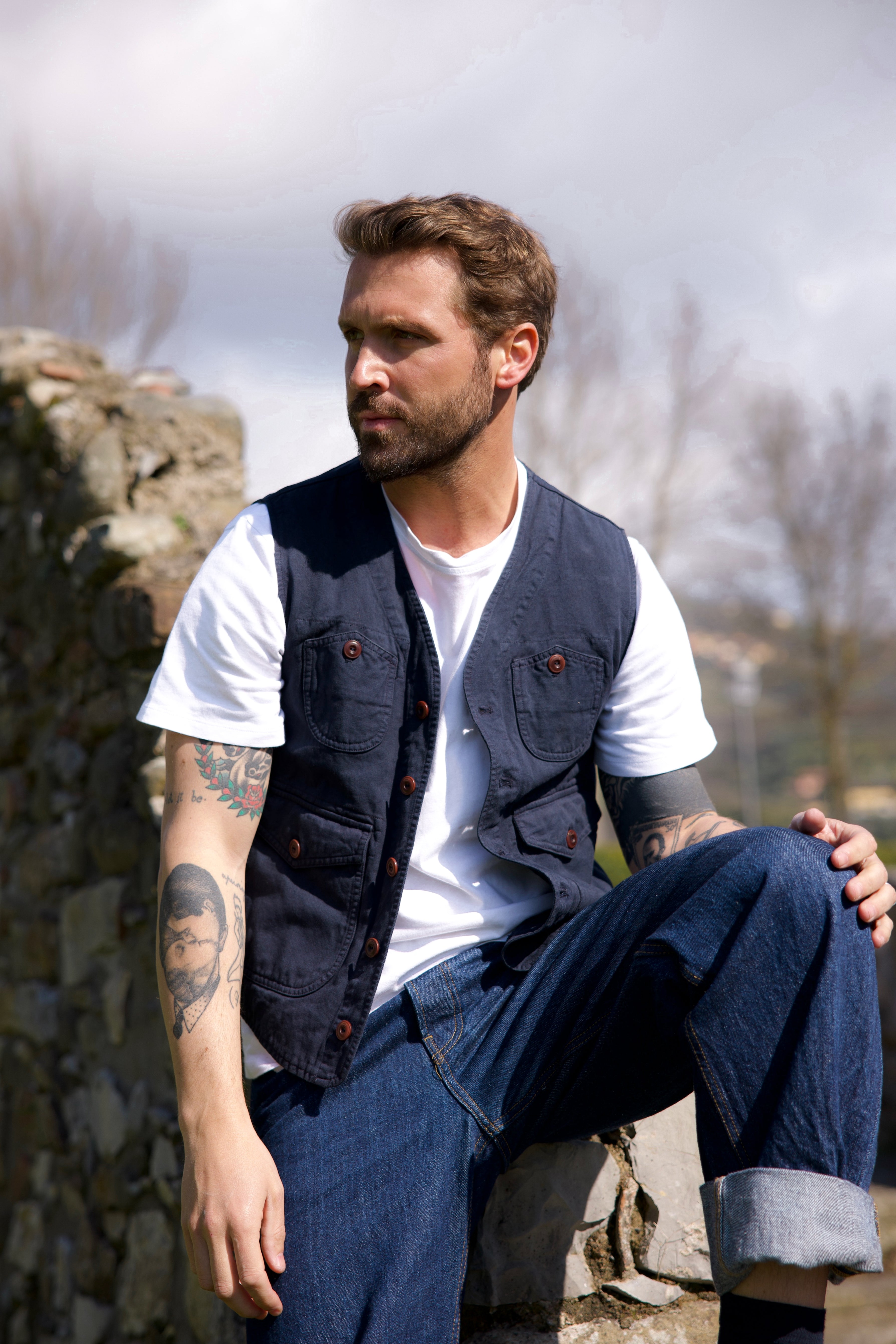 Gilet Impermeabile Per Bambino Con Cappuccio - Schiena Lunga, Tasche E Chiusura A Zip - Foto 4