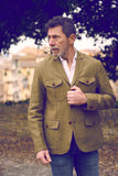 FOUR POCKET JACKET IN COTTON LINEN