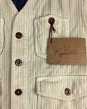 Four-pocket vest in rock velvet