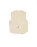 Four-pocket vest in rock velvet