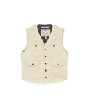 Four-pocket vest in rock velvet
