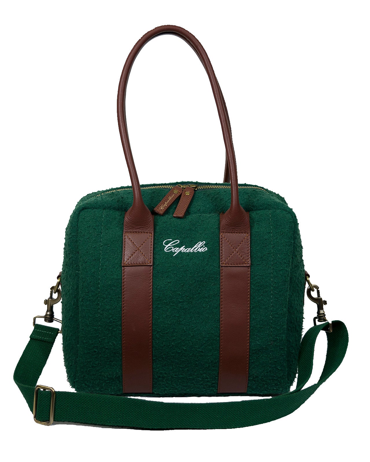 Principina Woman Bag in Cotton Canvas - Green