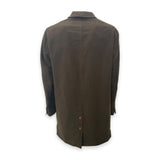 Cappotto monopetto in fustagno MARRONE retro